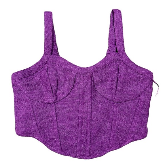 Japna Tops - Japna purple corset crop top women’s size small